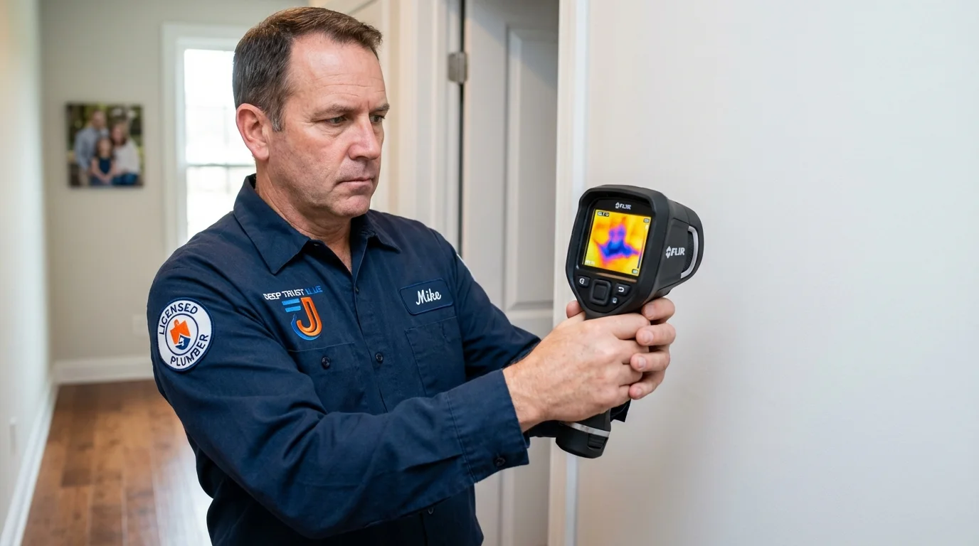 Thermal imaging leak detection by Johns Plumbing LLC in Saltillo